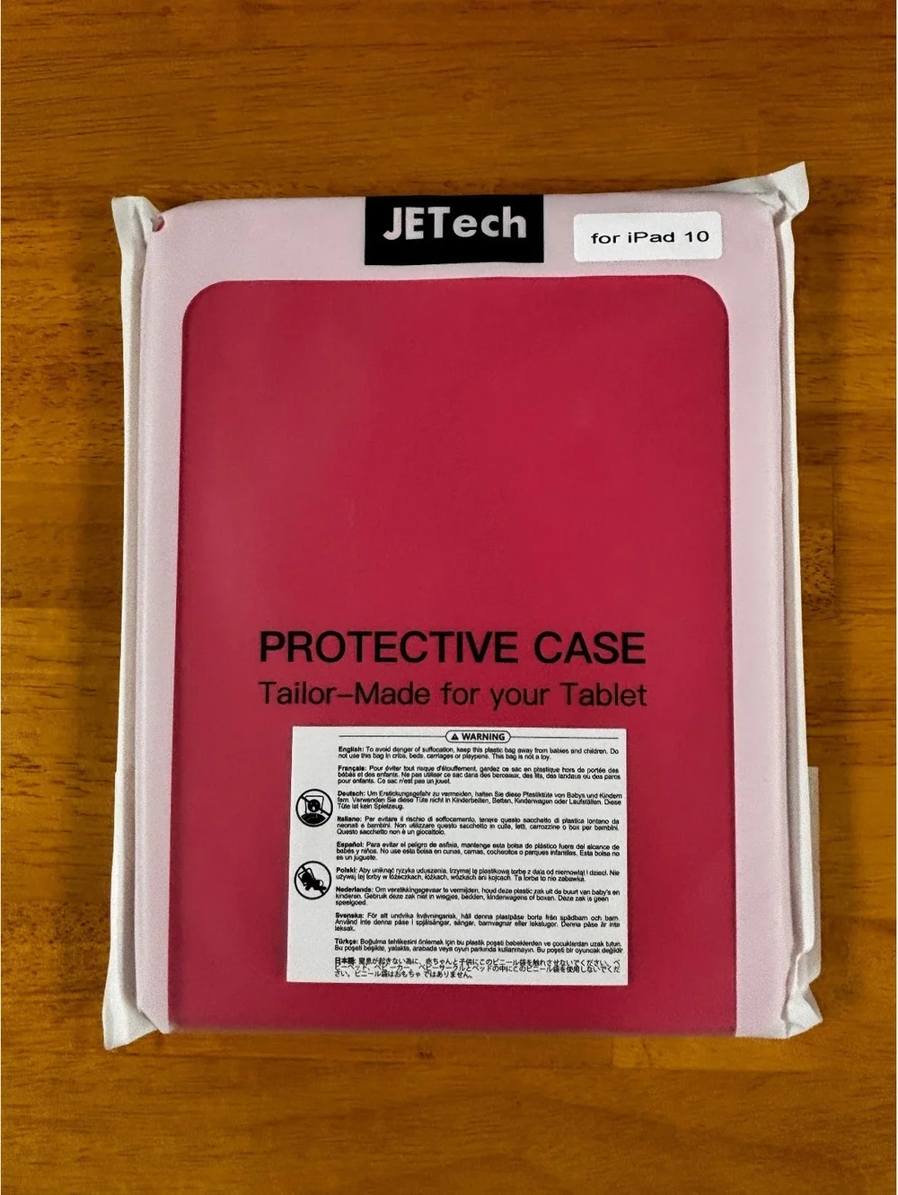 JETech Pink Protective Case For iPad 10